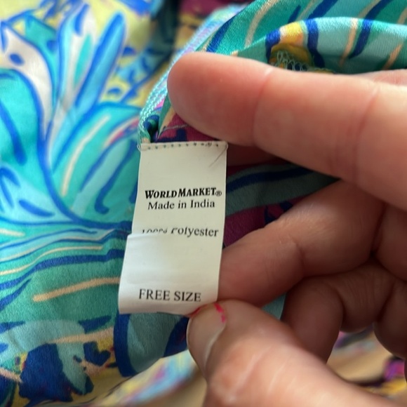 Euphoric Jungle Multicolor Abstract Kimono OS - Picture 9 of 9